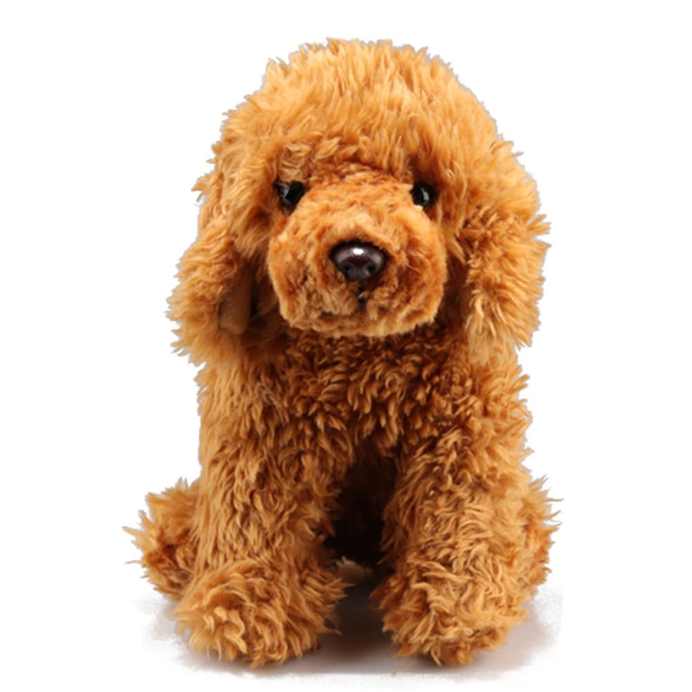 Photo 1 of JIANEEXSQ Labradoodle Stuffed Animal, Fluffy Dog Animal Model Plush Toy, Birthday Gift Decor (Labradoodle)