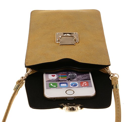 Small Travel Phone Purse Matte PU Leather Crossbody Single Shoulder Bag Cellphone Pouch Wallet Case for iPhone X Max 8 7 plus Huawei