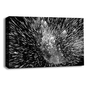 Black and White Energy Wave Pictures Home Wall...