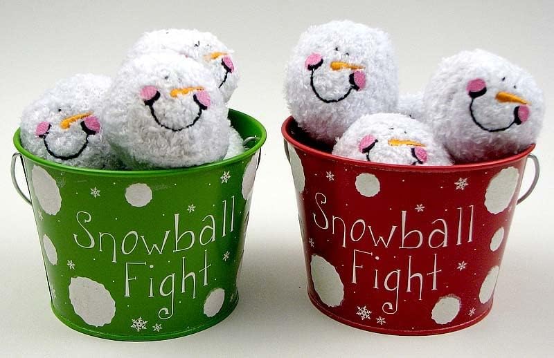 Artificial Snow - MengK Indoor Snowball Fight Kit, 2 asst, Priced Each