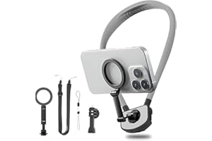 Magneview Lumier, Magneview Lumier Neck Holder, Lumierhome, Magnetic Neck Phone Holder, POV/Vlog Selfie Mount Hand Free Phone