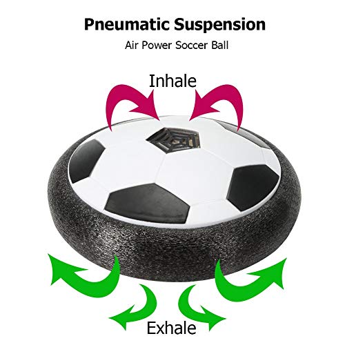 image for ThinkMax Hover Soccer Ball, Air Power Soccer with LED Light and Foam B