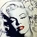 CarsCover Carpet Mats for Marilyn Monroe Print Design Car SUV Truck Floor Mats 4 PCS