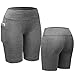 Neleus Women's 3 Pack Workout Compression Shorts with Pocket
