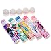 Townley Girl Dreamworks Trolls Sparkly Lip Balm For Girls, 5 pack with Decorative Tin