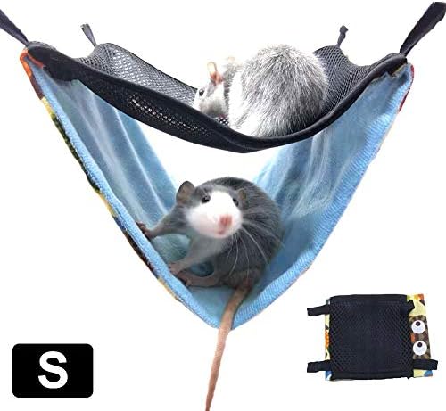 fervortop Pet Cage Hammock Guinea Pig Cage Accessories Bedding, Warm Hammock For Small Animal Parrot Sugar Glider Ferret Squirrel Hamster Rat Playing Sleeping