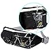 Stifter Premium Cotton Fanny Pack, Waterproof Waist Bag Pack for Man Women Outdoors Travelling Climbing, 1.5L Capacity, 5 Pockets, Modern Looking, Adjustable Belt (Black)