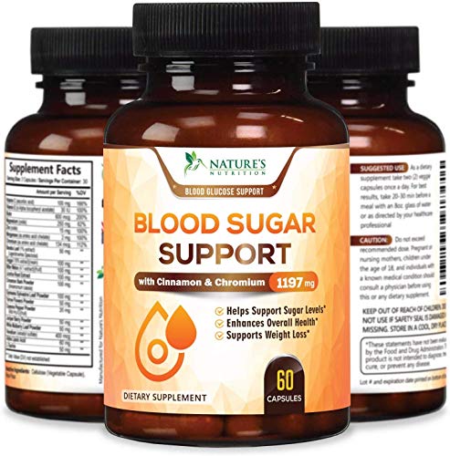 Blood Sugar Support Supplement Highest Potency Glucose Levels Control 2000mg - Natural Insulin Stabilizer - Made in USA - Best Vegan Complex w/Cinnamon, Alpha Lipoic Acid & Chromium - 60 Capsules - Thumbnail 4