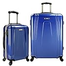 U.S. Traveler 2-Piece USB Port Ez-Charge Spinner Set, Navy