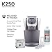 Keurig K250 Single Serve K-Cup Pod Coffee Maker with Strength Control, Plum Grey, Plum Grey