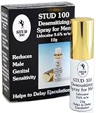 STUD 100 Spray, Men's Desensitizing Spray ,with Maximum Lidocaine for Prolonged Intimacy ,Net Wt. 12 ml.