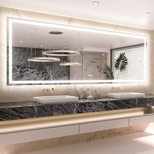 Keonjinn Lighted Bathroom Mirror 96x36