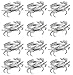 DII Decorative Buffet Basics Napkin Ring Set, Coastal Crab, 12 Count