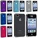 For Apple iPhone 4 4S TPU Rubber Skin Case Combo (6-pack): Clear Frost Smoke, Clear Frost Light Blue, Clear Frost White, Clear Frost Hot Pink, Clear Frost Dark Blue, Clear Frost Purple