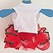 UBBC Pet Dog Tutu Princess Dress Love Heart Print Bowknot Party Skirt