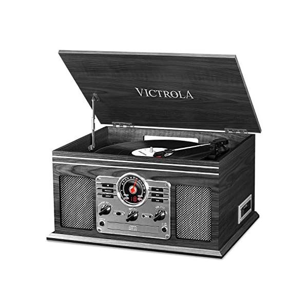 Tocadiscos 3 Veloc. Victrola 6 en 1 Radio Mp3 Bluetooth