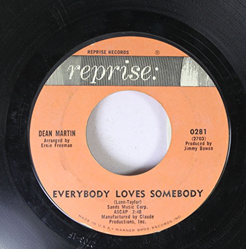 DEAN MARTIN - Dean Martin 45 Rpm Everybody Loves Somebody / A Little Voice - Zortam Music