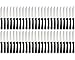 Tezzorio (Set of 48) Serrated-Edge Pointed-Tip Steak Knives, 5-Inch Stainless Steel Blade Steak Knives with Plastic Handles for Restaurants