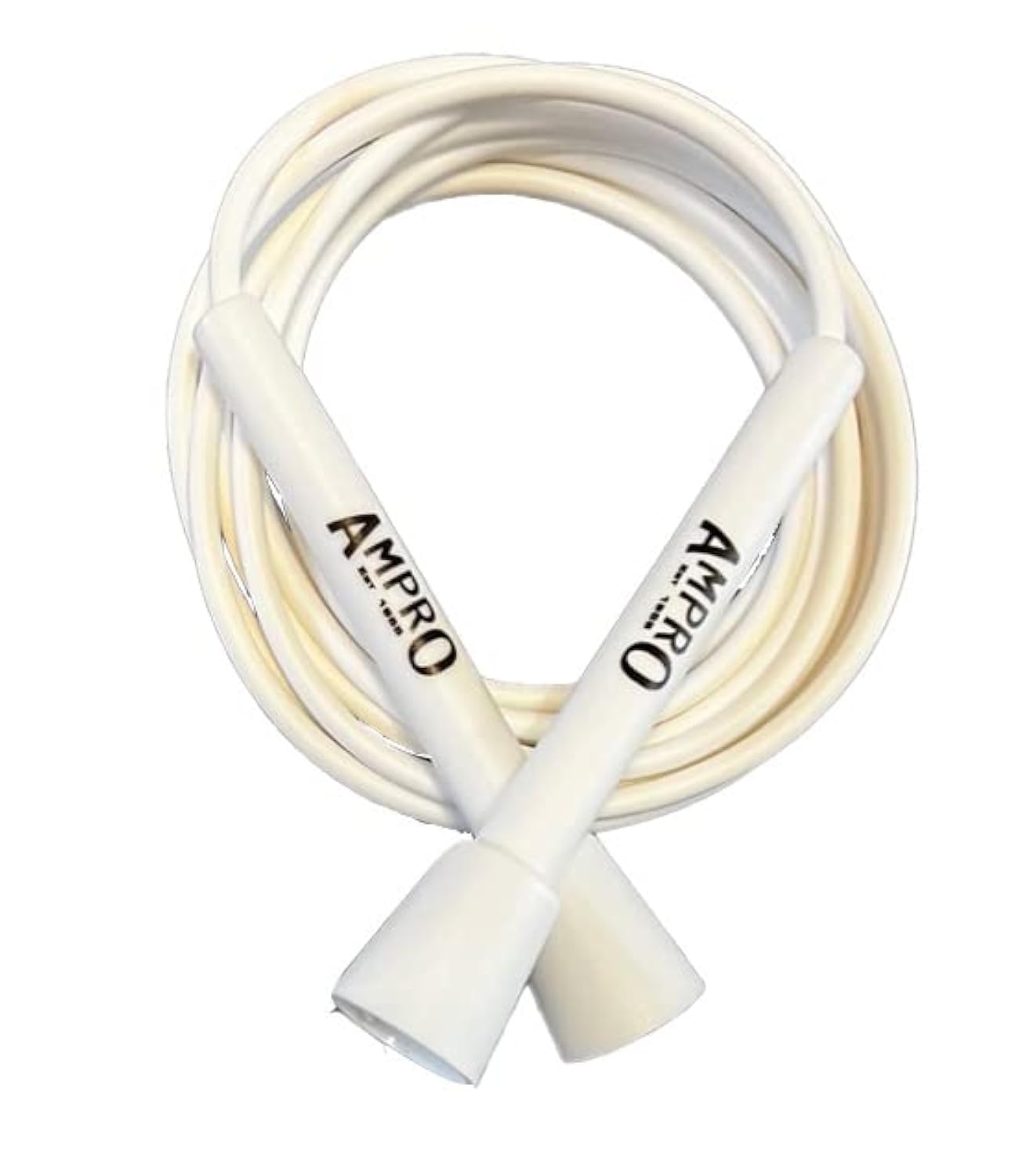 AMPRO Adjustable Speed Skipping Rope - White Original Ampro Jump Rope/Skip/Skill/Training/Exercise/Best Value Money Can Buy