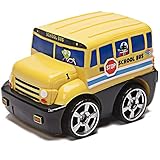 Kid Galaxy PBS Kids Toy School Bus. Soft Push Car Vehicle for Toddlers, Kids Age 18 Months & Up, Yellow. Juguetes Coche Camión para Niños. from Co. Behind Caillou, Cat in The Hat & Clifford Vehicle