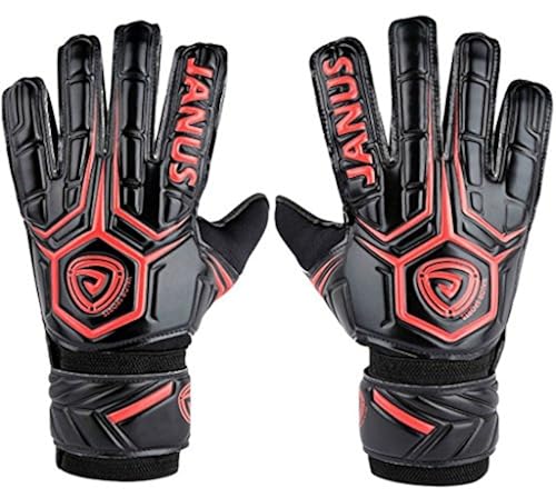 Coodoo Adult Youth Soccer Goalkeeper Gloves With Pro Finger Save 3 6mm Strong Natural Latex Palm Double Rip Tab Strap Match Training Goalie Gloves Designed For Performance Size 10 Red In Kenya