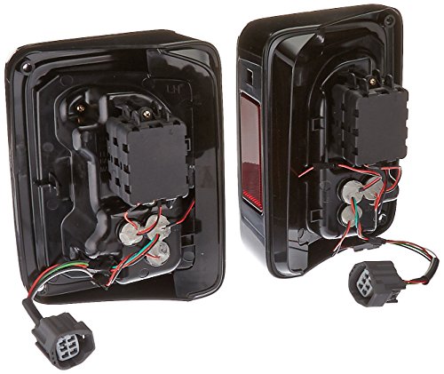 Spyder Auto (ALT-YD-JWA07-LED-BK) Jeep Wrangler Black Tail Light