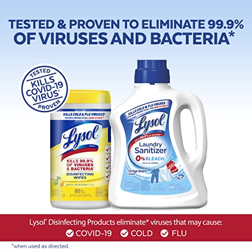 Lysol Laundry Sanitizer Additive, Crisp Linen, 90oz + Lysol