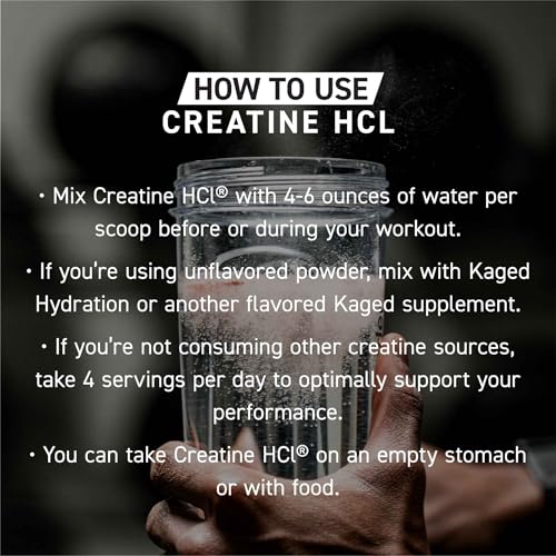 Kaged Creatine HCl Powder | 7X Concentrated vs Mono | Muscle Building & Recovery | High Absorption | No Bloating | Creatine for Men & Women | Vegan, Gluten Free | Fruit Punch | 75 Servings