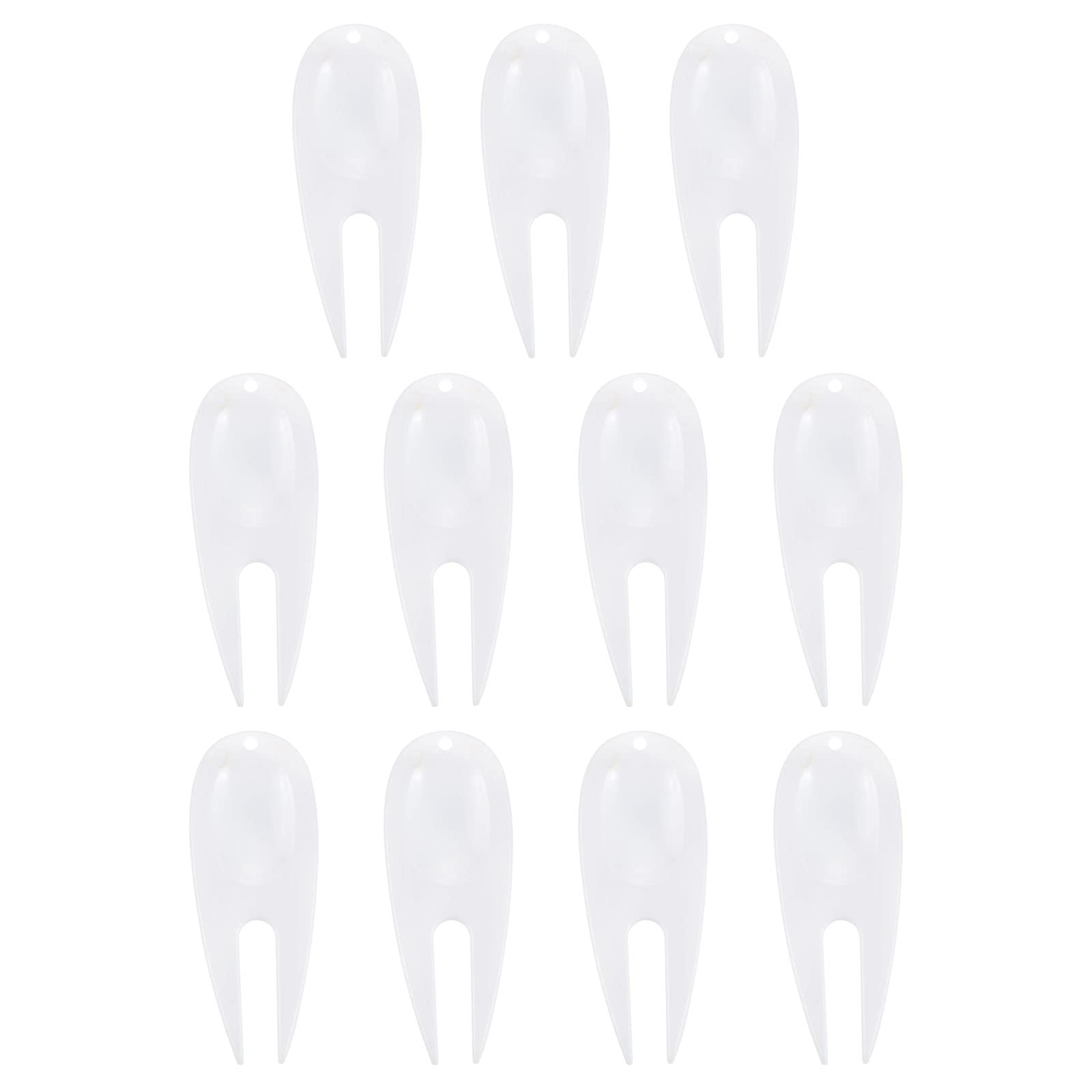 PATIKIL Golf Divot Tool, 12 Pack Plastic Golf Repair Tool Ball Marker for Golfer, White