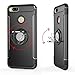 Xiaomi Mi A1 / 5X Case, Rotating Ring Mingwei [ 360 ° Kickstand] Carbon Fiber [Dual Shockproof] Protection Cover Compatible with [Magnetic Car Mount] for Xiaomi Mi A1 (Black, Mi A1)