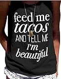 Yuandy Women Fashion Letter Print Sleeveless Tank Crop Tops Vest
