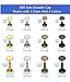 480 Sets Leather Rivets, Kelife Double Cap Rivet Tubular Metal Studs with 3 Pieces Setting Tool Kit for Leather Craft Repairs Decoration(3Sizes and 4 Colors)