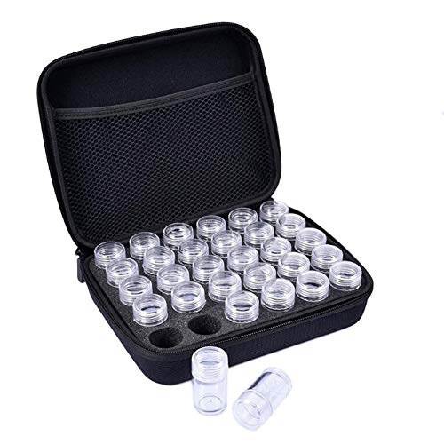 image for VAlink 30 Slots Embroidery Diamond Storage Box,Clear Medicine Painting