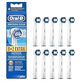 Genuine Original Oral-B Braun Precision Clean Replacement Rechargeable Toothbrush Heads (10 Count)