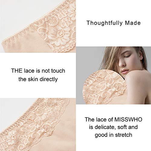 Cotton Underwear for Women, 5 Pack High Waisted Ladies Full Coverage