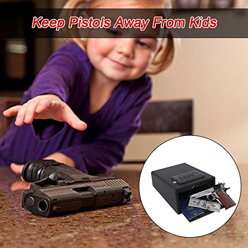 Dalmbox Biometric Gun Safe Gun Vault Smart Quick Access Pistol Safe