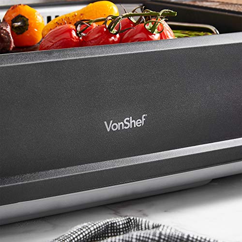VonShef Smokeless Grill BBQ Electric 1500W Portable, Healthy Indoor