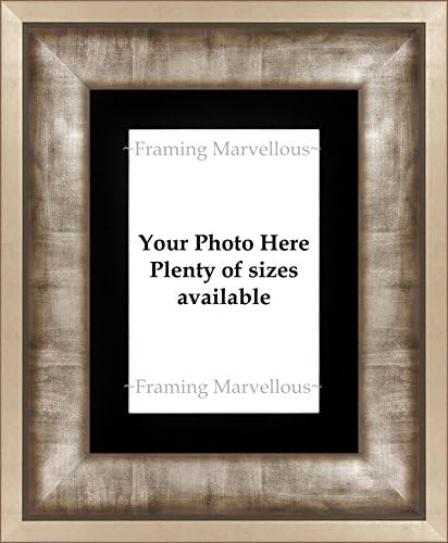Framing Marvellous Urban Metal Effect Photo Picture Frame - (A5 pic (10x12โ glass) WALL & STRUT, BLACK MOUNT)