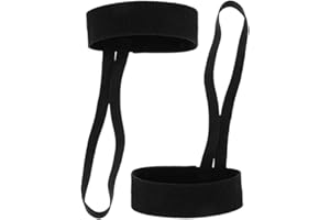 Holibanna 2pcs Football Referee Down Indicator Wristbands Black Elastic Bands for Sports Matches Comfortable