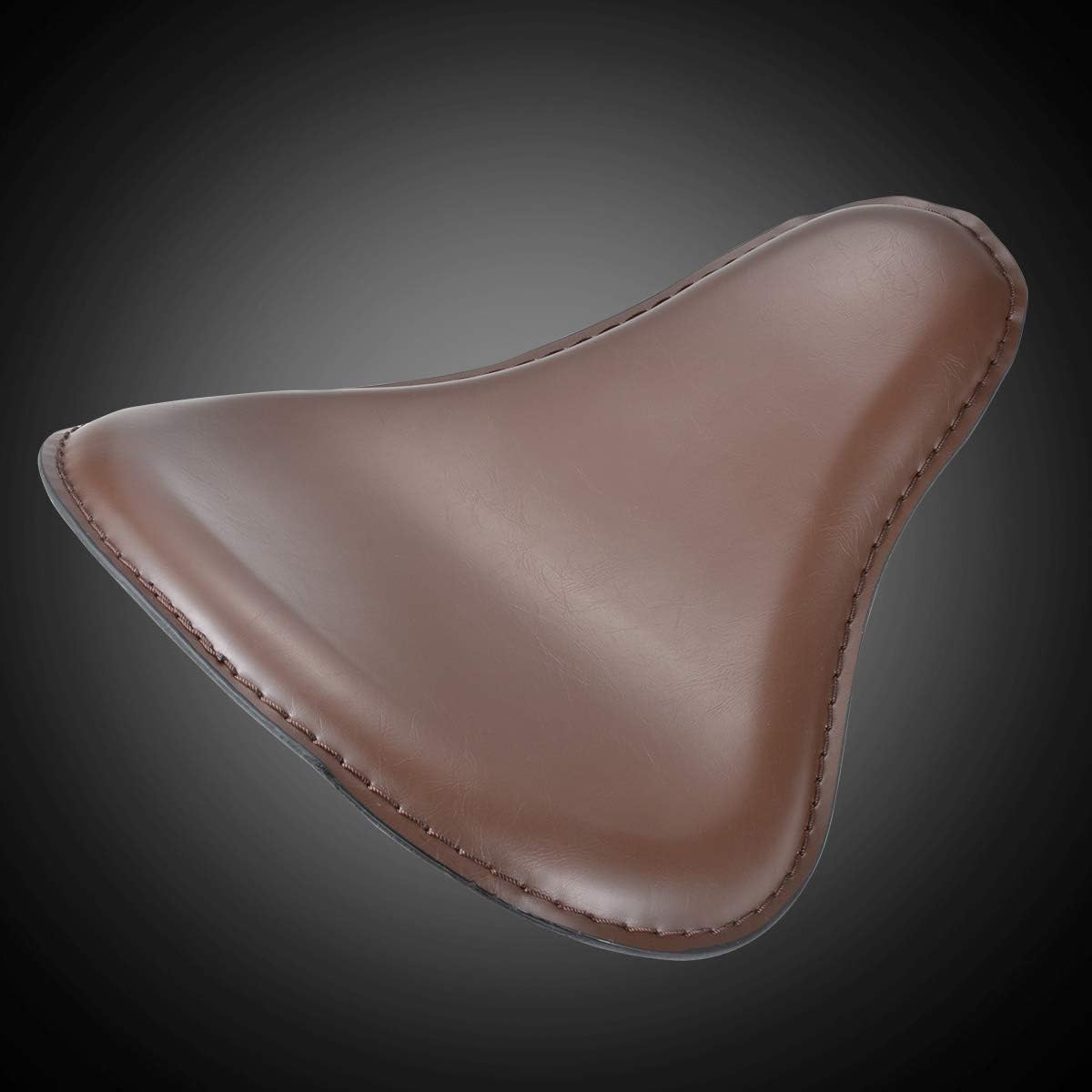 KATUR Motorcycle Slim Synthetic Leather Seat Brown Crocodile Mounting Cover Cowl Pad For Most of the Solo Passenger Harley Sportster Bobber Chopper Custom - Image 3