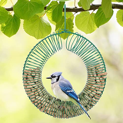 Gtongoko Hanging Peanut Wreath Bird Feeder 16 Inch for Whole Peanut and