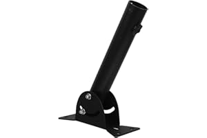 KALLORY Outdoor Antenna Wall Mount Bracket with Metal Base, Antenna Pole Mount for House and Roof