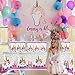 Unicorn Party Supplies,40 Pack Unicorn Plastic Party Bags & Unicorn Plastic Tablecloth Set,Unicorn Goodies Gift Treat Bags for Candy,Kids Birthday,Party Favors Unicorn Table Cover for Baby Shower