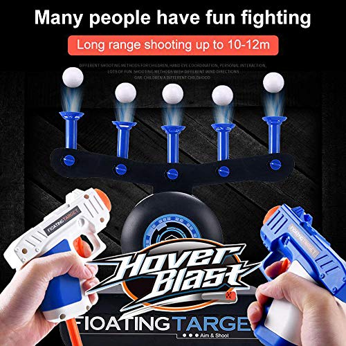 Floating Ball Shooting Game,Hover Shot,USB Powered Target Game with 2 Blaster Guns,Space Guns for Boys,Compatible with Nerf Toys,Floating Target Set with 10 Shooting Darts&10 Soft Floating Balls (G2) - Thumbnail 2