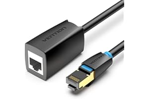 VENTION Cat 8 Ethernet Extension Cable 6.6FT 40Gbps LAN Cable Extender Cat8 FTP Ethernet Patch Internet Cable Shielded RJ45 M