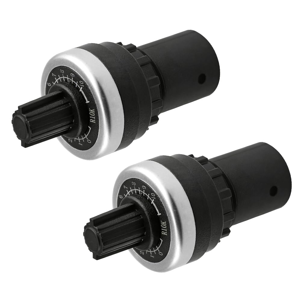 WMYCONGCONG 2 PCS LA42DWQ-22 22mm 10K Ohm Variable Speed Drive Potentiometer Rotary Potentiometer Inverter Converter (10K)