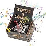 Game of Thrones Music Box Wooden Engraved Wood Main Theme GOT Winter is Coming for Fan Birthday Gift