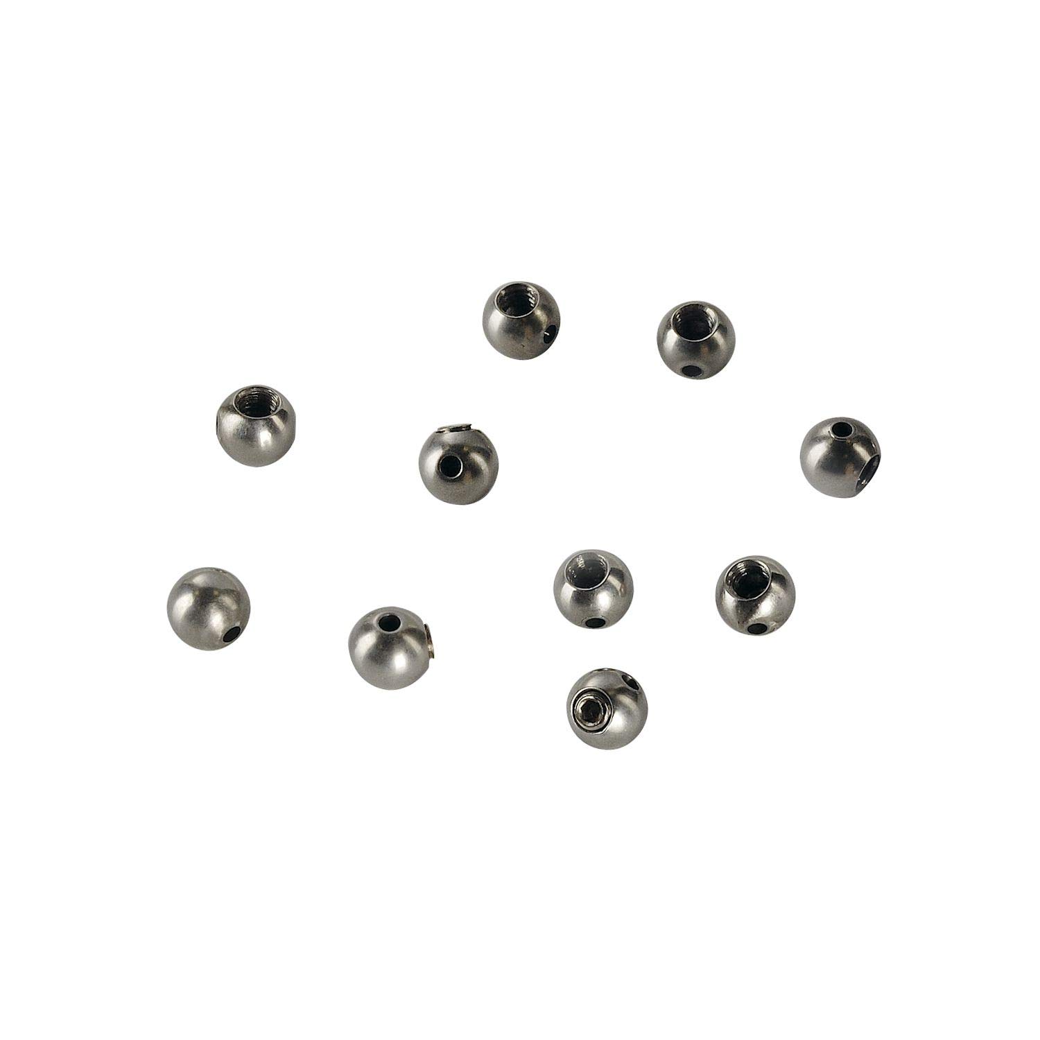 SLV Stopper for Steel Cable 075mm incl. grub Screw M4x5 10 Pieces/Grey