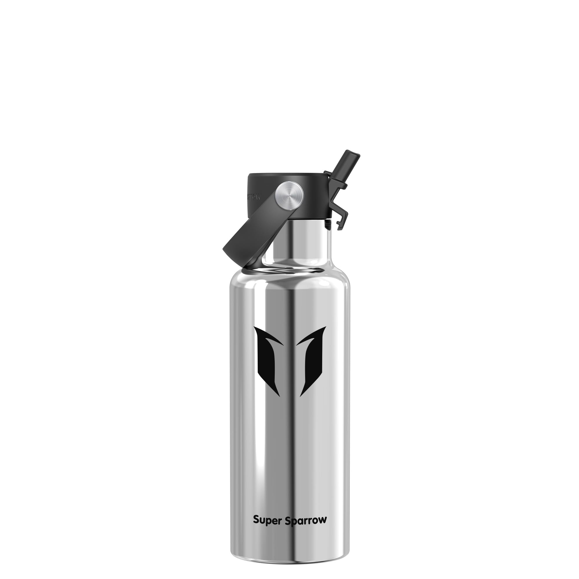 Sparrow Insulated Water Bottle Kids 500ml - FlipFlow Metal Water Bottles with Straw Lid - BPA Free - Leakproof Stainless Steel Flask for Sport, School, Outdoor, Travel — image 1
