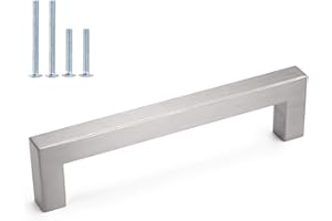 homdiy 30Pack 5in Brushed Nickel Cabinet Pulls Kitchen Cabinet Handles Modern Drawer Pulls Stainless Steel Pulls fo Kitchen Cabinets, 5in Hole Centers Handle Pulls